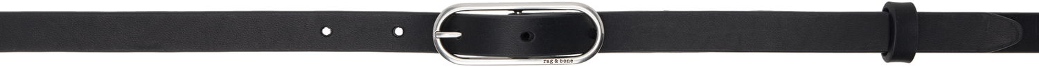 Ремені rag & bone Rag & Bone Baby Rounded Leather Belt чорний | WJW25SB1080LE80, 0