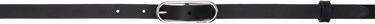 Ремені rag & bone Rag & Bone Baby Rounded Leather Belt чорний | WJW25SB1080LE80, 0