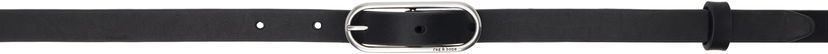 Ремені rag & bone Rag & Bone Baby Rounded Leather Belt чорний | WJW25SB1080LE80