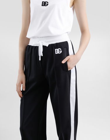 Спортивні штани Dolce & Gabbana Dolce & Gabbana Triacetate Jogging Pants with DG Logo чорний | FTC94ZGDCX8N0000, 3