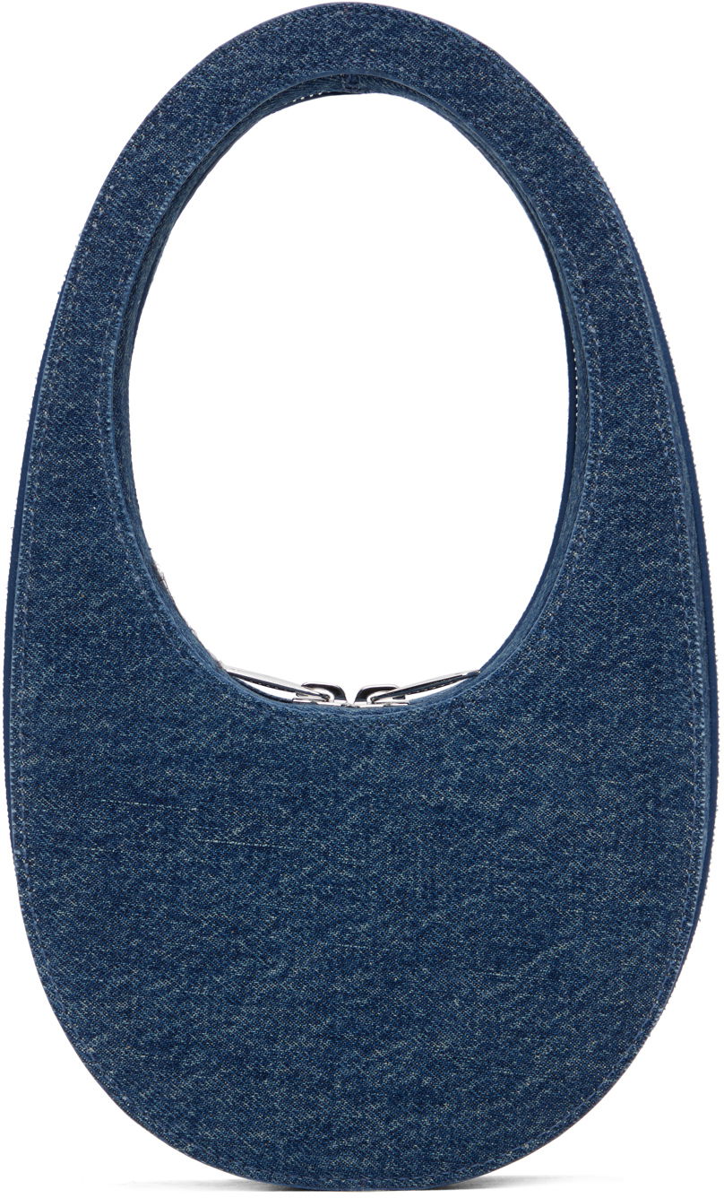 Сумочка Coperni Coperni Mini Swipe Denim Shoulder Bag Синій | COPBA01BIS252