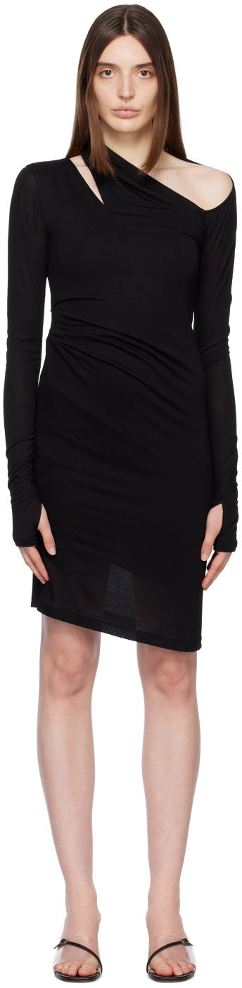 плаття Helmut Lang Scala Midi Dress чорний | M10HW602