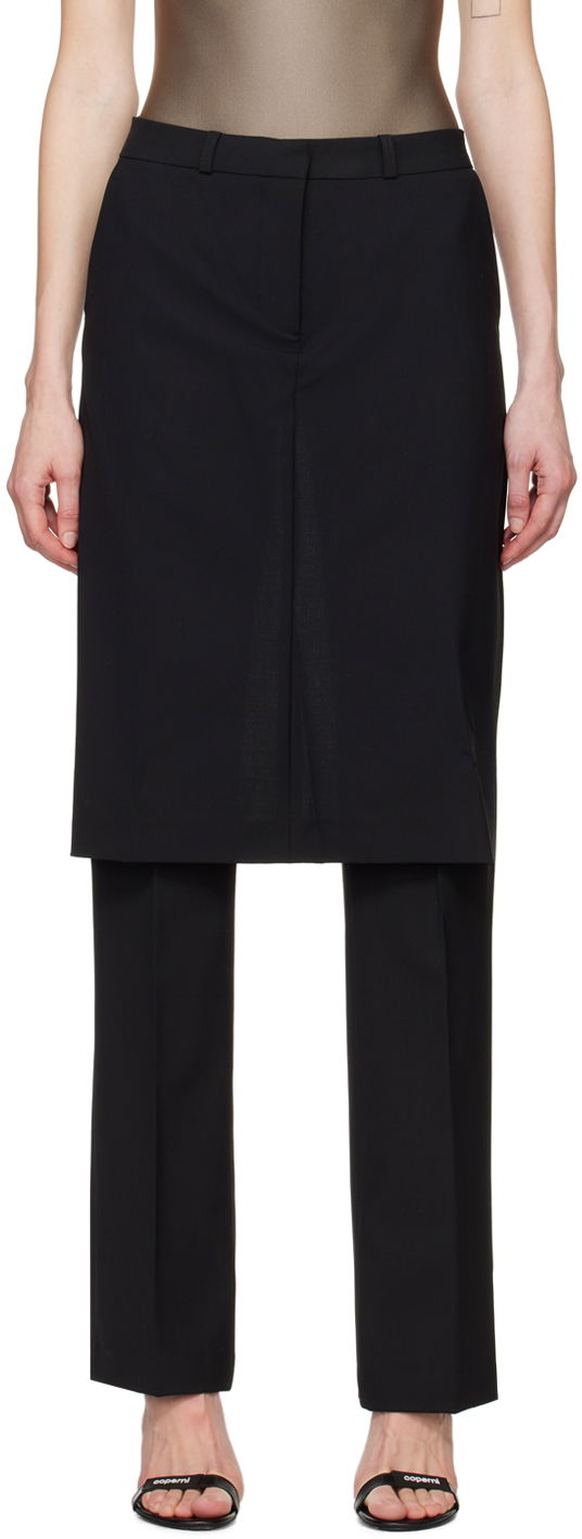Штани Coperni Coperni Skirt Overlay Trousers чорний | COPP64106