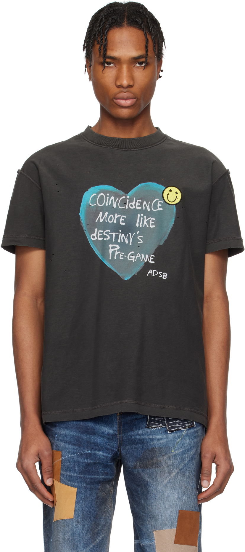 Футболка Andersson Bell Andersson Bell Heart Message T-Shirt чорний | atb1251u