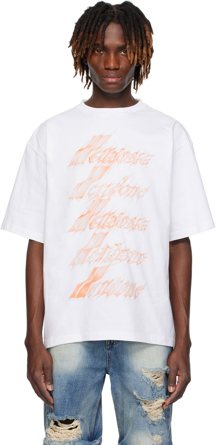 Футболка We11done We11done Spark Logo T-Shirt білий | WD-TT0-25-751-U-WH