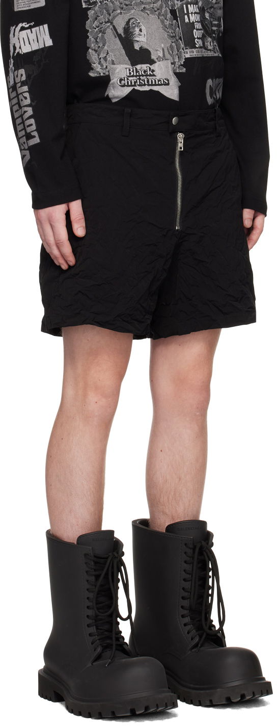 Шорти We11done We11done Crumpled Shorts чорний | WD-PT1-23-271-M-BK, 1