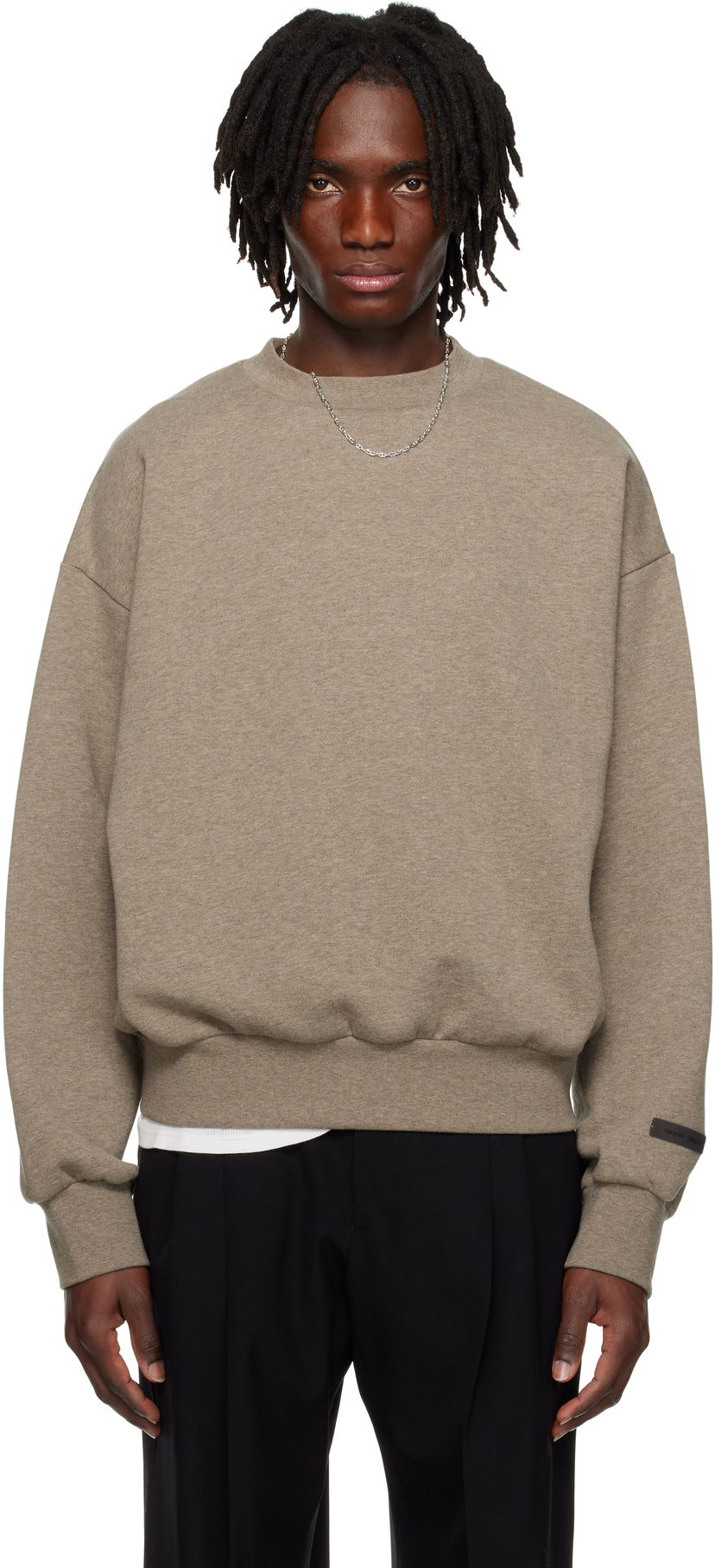 Cветр Fear of God Fear of God ESSENTIALS Classic Crewneck Sweatshirt Сірий | 192AS252041F
