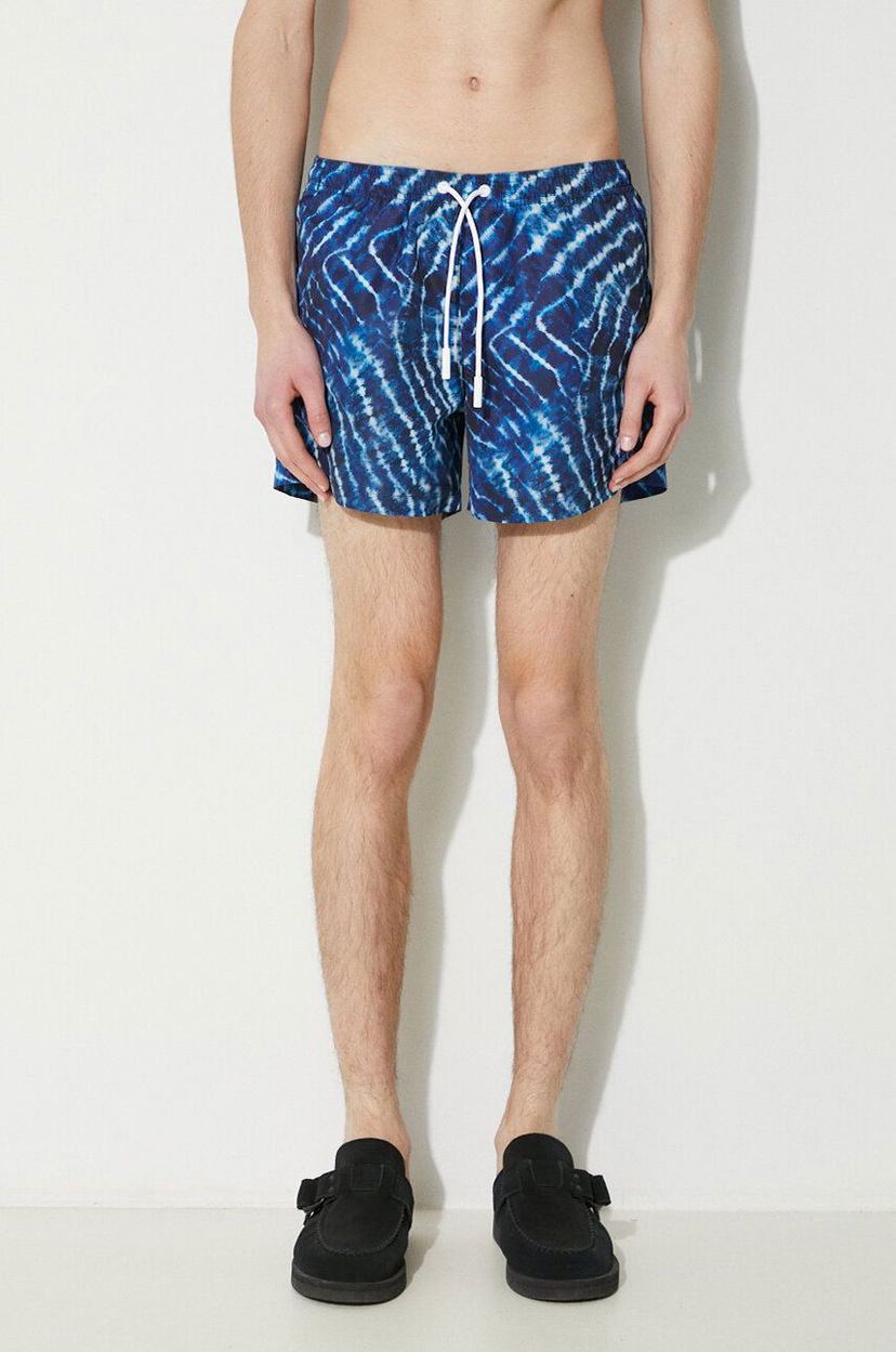 Купальники Marcelo Burlon Aop Sound Waves Swim Shorts Синій | CMFA003S24FAB0024501