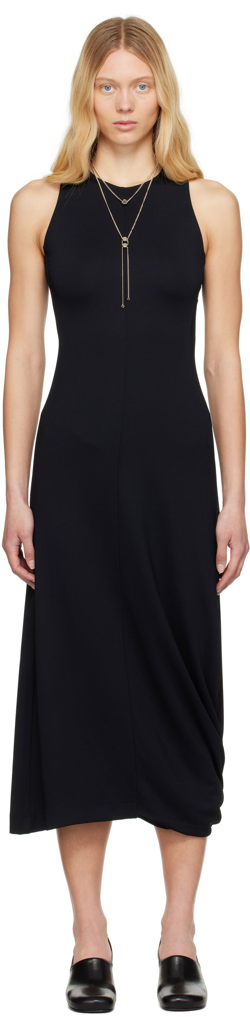 плаття LEMAIRE Lemaire Twisted Hem Midi Dress чорний | DR1106 LJ1034
