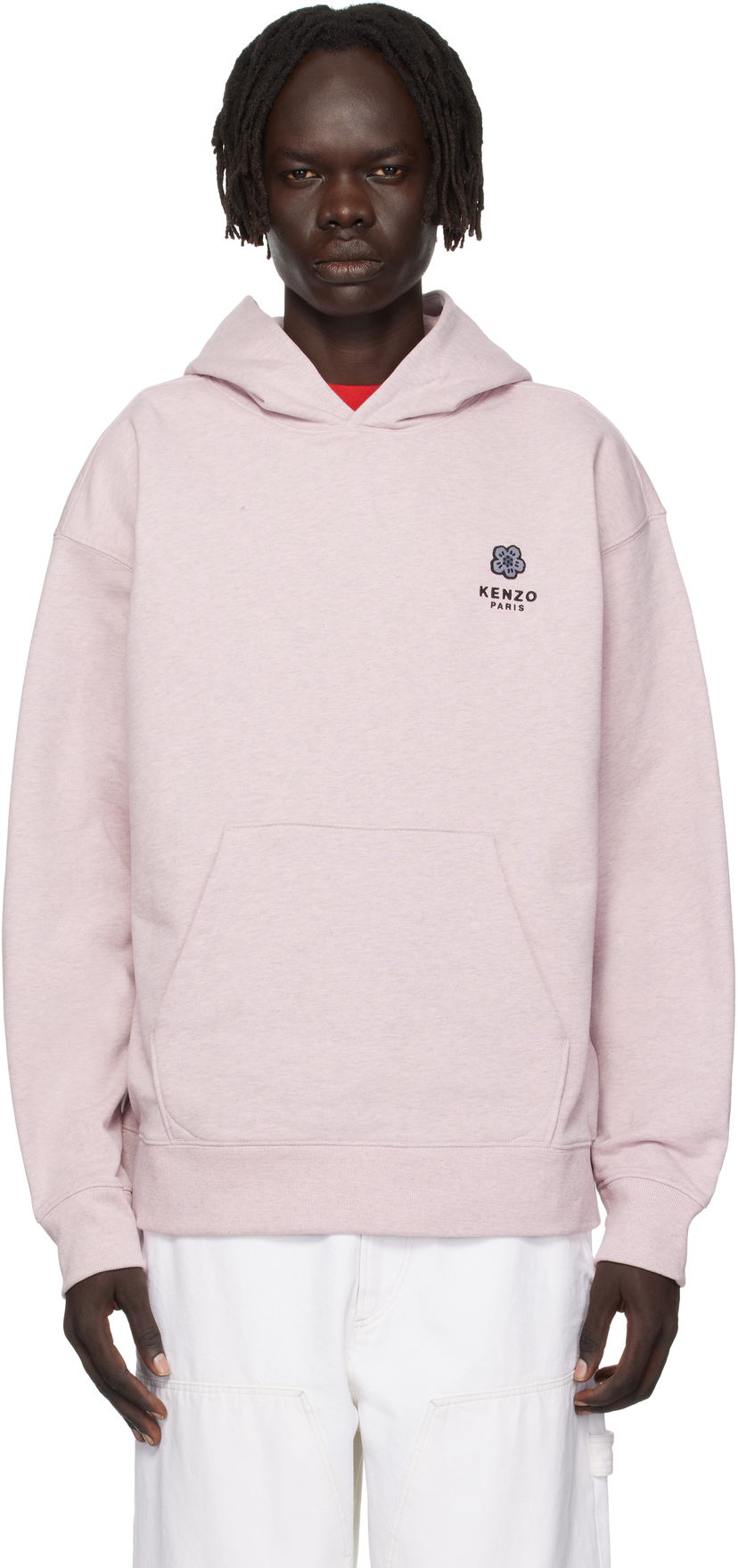 Світшоти KENZO Kenzo Paris 'Boke Flower' Embroidered Oversized Hoodie Рожевий | FF65HO4514MC