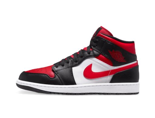 Кросівки та взуття Jordan Air Jordan 1 Mid "Bred Toe" чорний | 554724-079