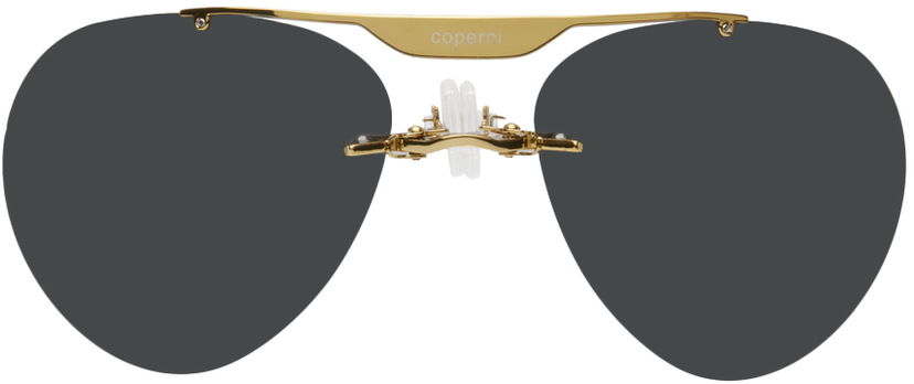 Сонцезахисні окуляри Coperni Designer Clip-On Sunglasses Металік | COPSG03732