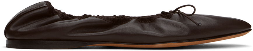 Кросівки та взуття The Row Ballerina Flats Коричневий | F1539-N66, 0