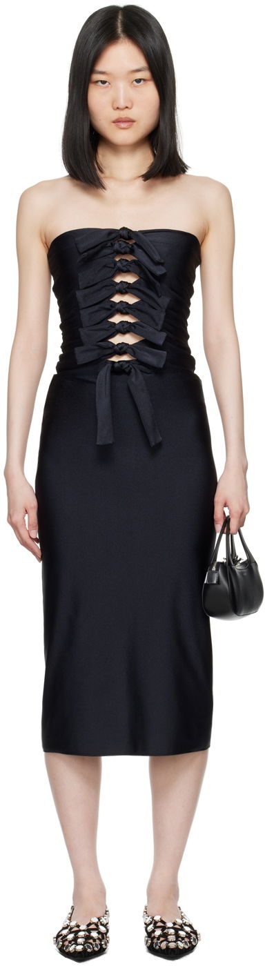 плаття Coperni Knot Midi Dress чорний | COPR110BIS545