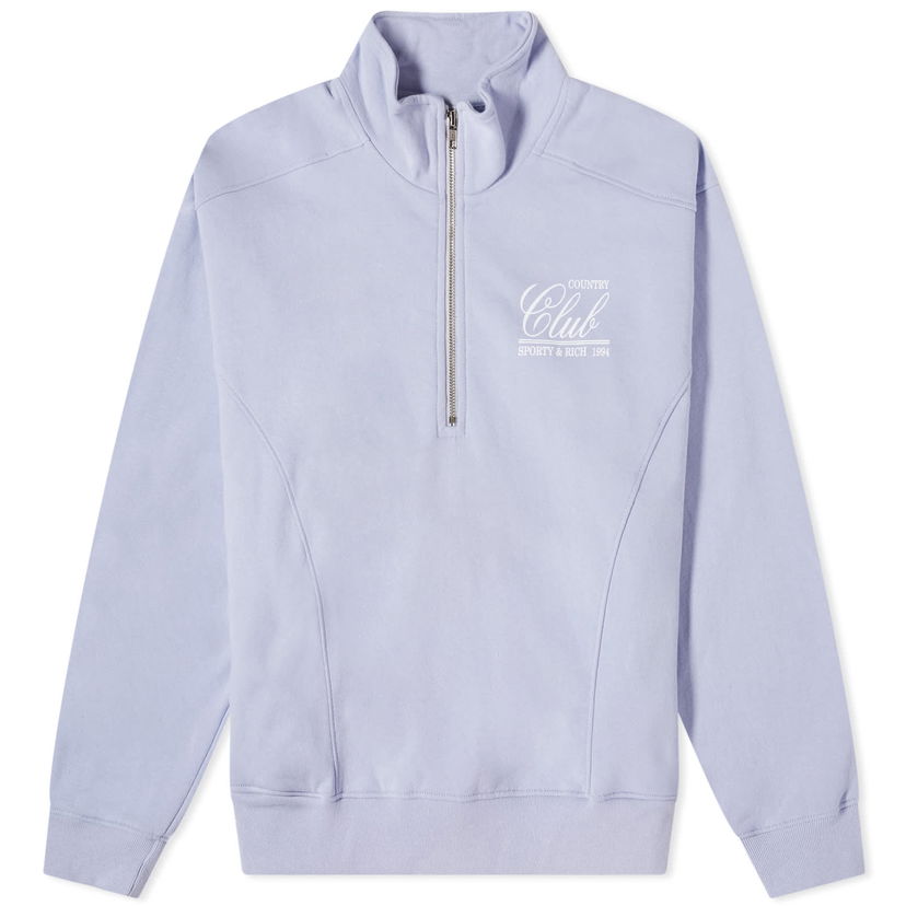 Cветр Sporty & Rich 94 Country Club Quarter Zip Sweat Фіолетовий | QZ881CH