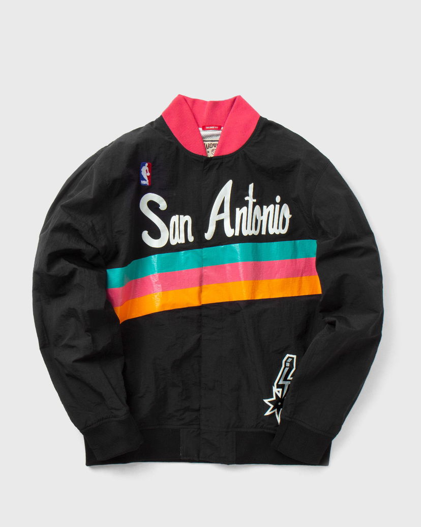 Куртка бомбер Mitchell & Ness NBA Authentic Warm Up Jacket San Antonio Spurs 1994-95 чорний | AWJKGS18061-SASBLCK94