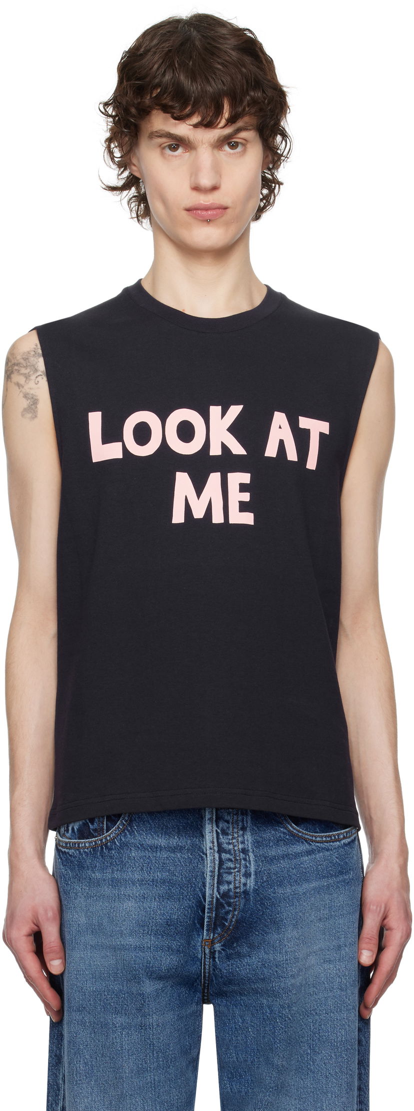 Безрукавка JW Anderson JW Anderson 'Look At Me' Printed Tank Top чорний | JO0257-PG1510