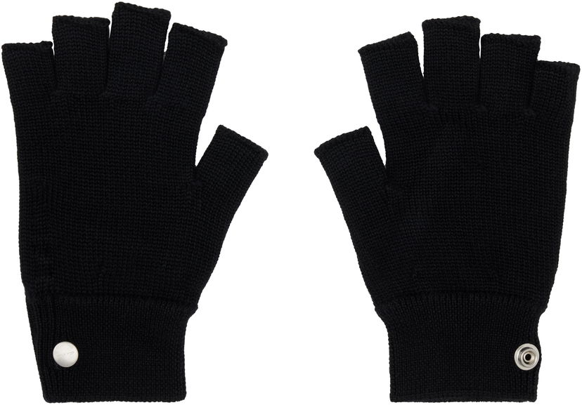 Рукавички Rick Owens Rick Owens Concordians Fingerless Gloves чорний | RU02E1485 WS