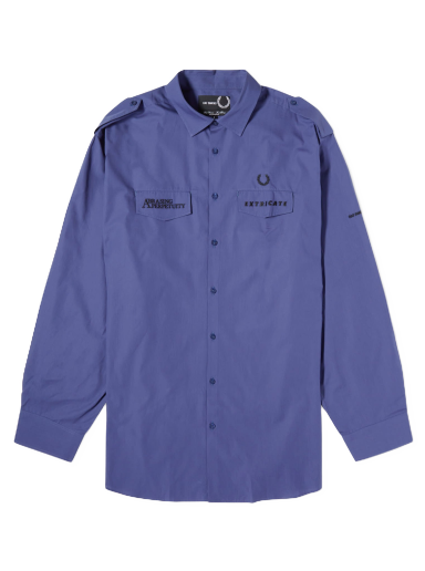 Сорочка Fred Perry Raf Simons x Oversized Uniform Shirt темно-синій | SM6514-139