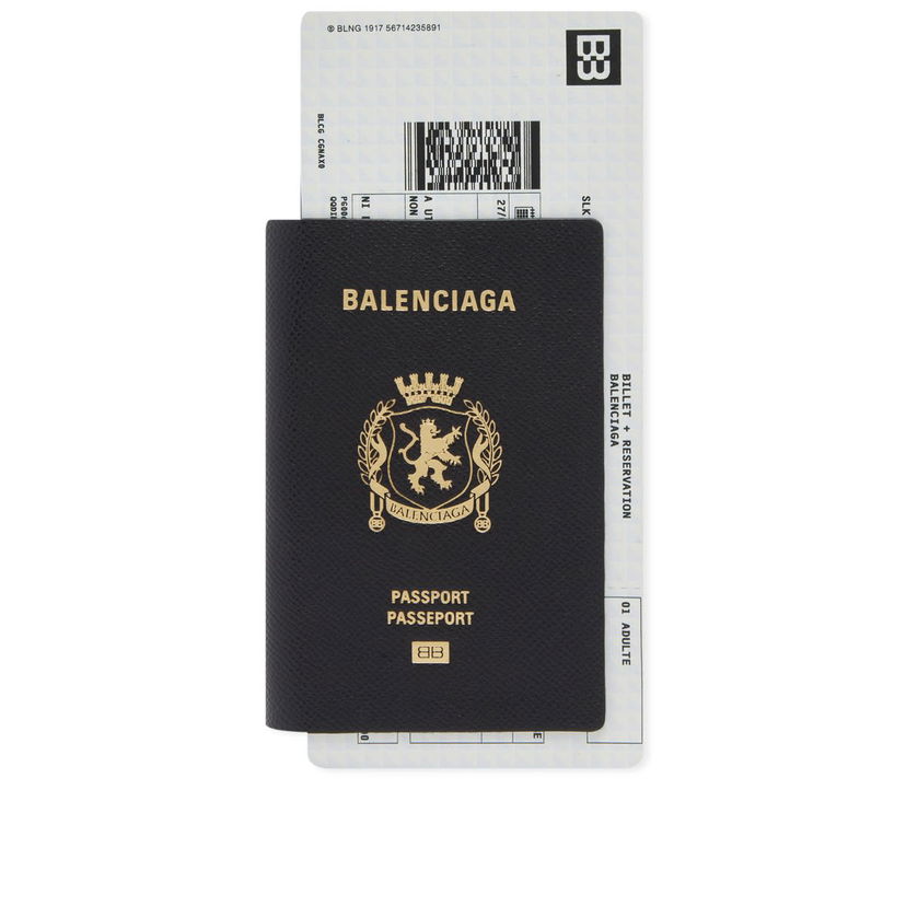 Гаманець Balenciaga Passport Zip Wallet чорний | 787774-2AA3R-1000