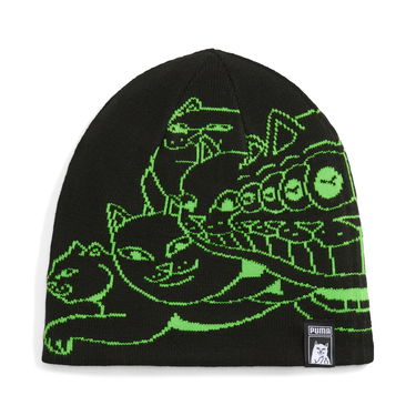 Шапка Puma PUMA x RIPNDIP Knitted Beanie with Graphic Print чорний | 026596_01, 0