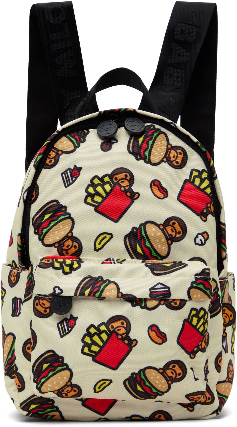 Рюкзак BAPE BAPE Fast Food Mini Backpack бежевий | 0MXBGW4279XXO
