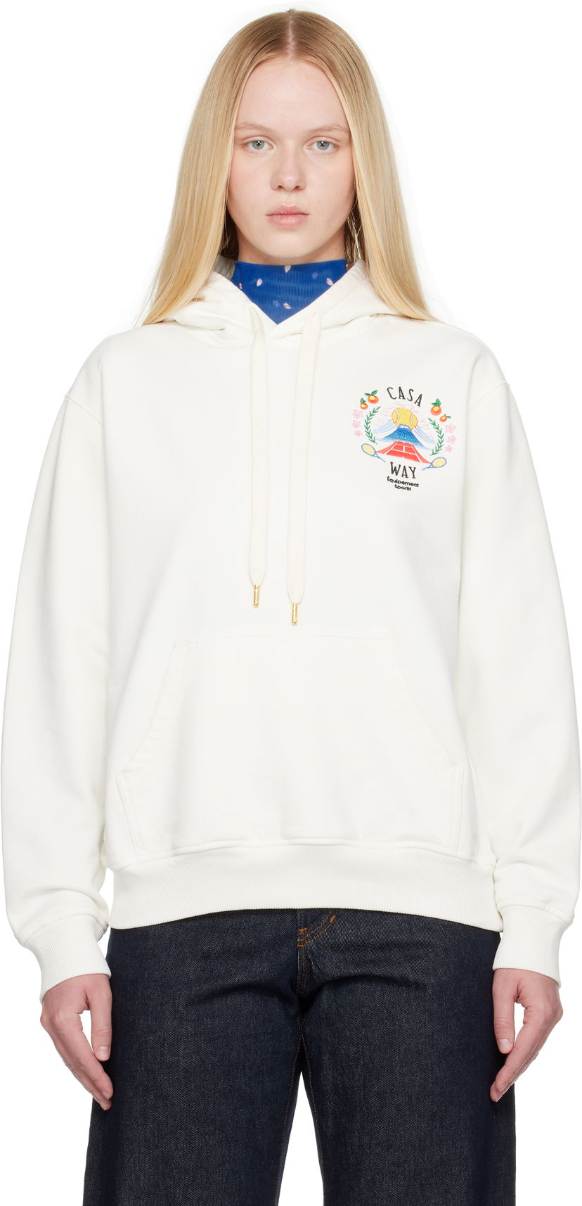 Світшоти Casablanca Casablanca 'Casa Way' Mountain Hoodie білий | WPF25-JTP-362-01