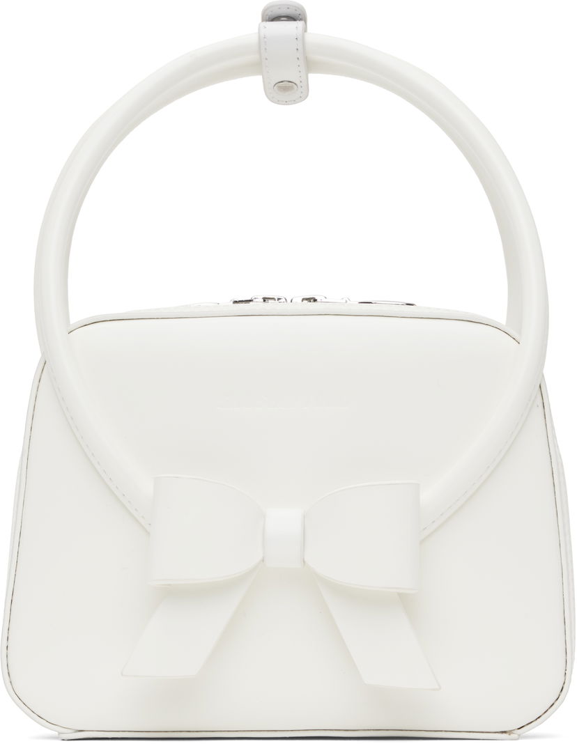 Сумочка SHUSHU/TONG SHUSHU/TONG Stereo Bow Bag білий | FSDDAC01 LEA001