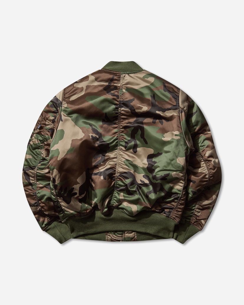 Куртка бомбер Alpha Industries MA-1 Base Flight Bomber Jacket Зелений | 756111C 408