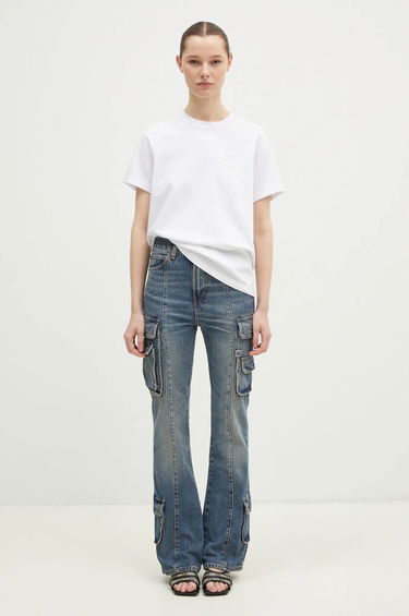 Джинси Fiorucci Multipocket Flared High Waist Jeans Синій | U01FMDJE083DN01DN02, 4