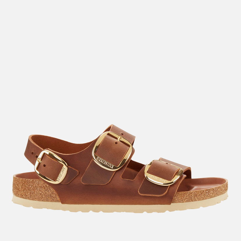 Кросівки та взуття Birkenstock Milano Buckle Oiled Leather Sandals Коричневий | 1024067