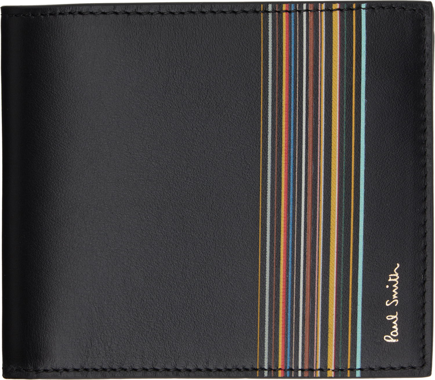 Гаманець Paul Smith Paul Smith Signature Stripe Billfold and Coin Wallet чорний | M1A-4833-LFISIG, 0
