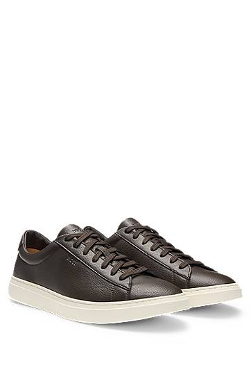 Одяг та аксесуари BOSS Grained-Leather Rubber Sole Коричневий | 50548716