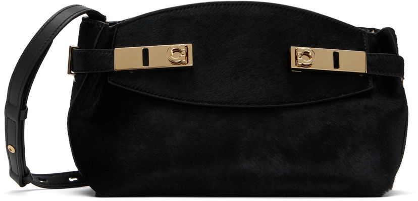 Сумочка FERRAGAMO Salvatore Ferragamo Hug Soft XS Crossbody Bag чорний | 779733