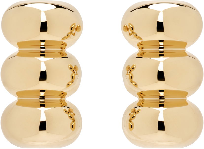 Сережки Alaïa ALAÏA Gold-Tone Bumper Earrings Жовтий | AA2B179LA006