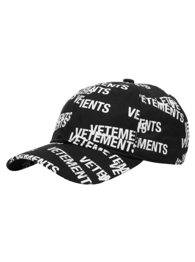 Кепка VETEMENTS Stamped Logo Cap чорний | UA53CA250B