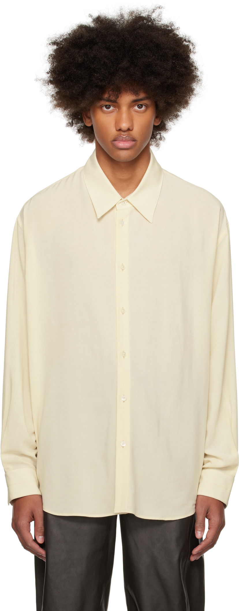 Сорочка LEMAIRE Men's Relaxed Fit Shirt Жовтий | SH1116 LF1286