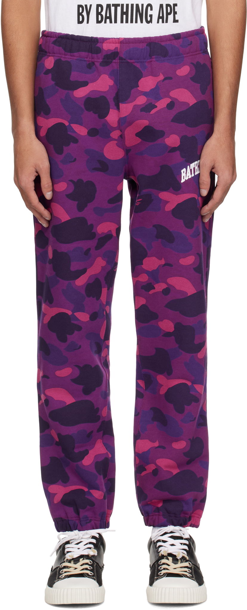 Спортивні штани BAPE BAPE Camo Sweatpants Фіолетовий | 001PTK801009M