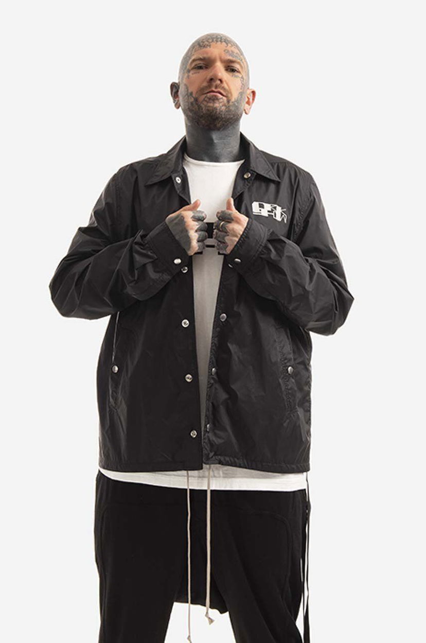Вітровка Rick Owens Snapfront Jacket чорний | DU01B7782.NDEP3