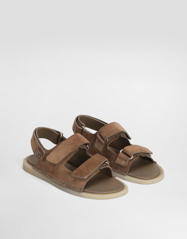 Аксесуари Dolce & Gabbana Dolce & Gabbana Suede Sandals Коричневий | A80492AT44180024, 1