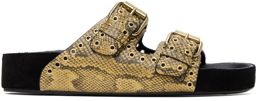 Аксесуари ISABEL MARANT Isabel Marant Lennyo Buckle Sandals Жовтий | 24PSD0118FA-B1B13S