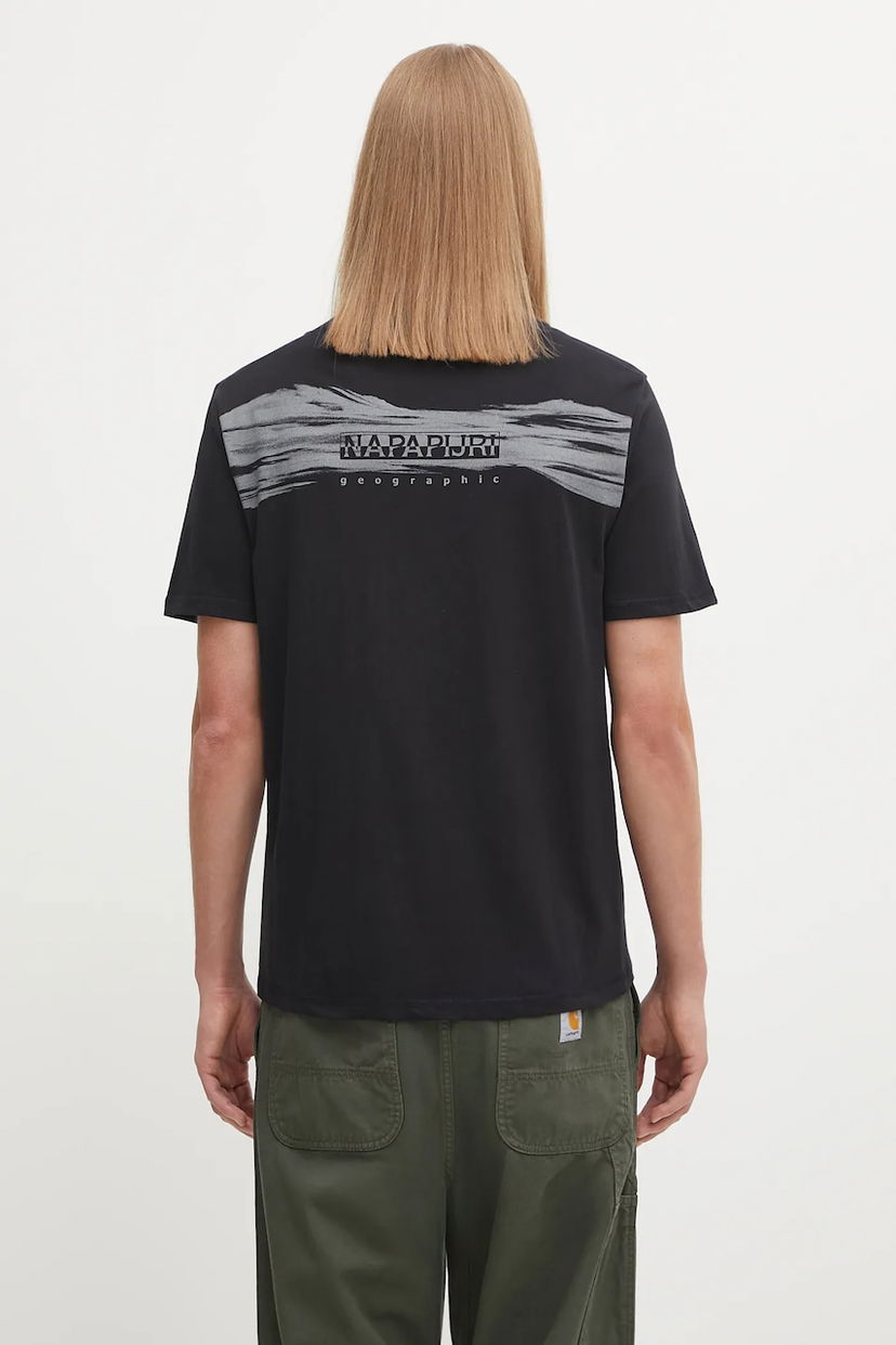 Футболка Napapijri S-Back Graphic T-Shirt чорний | NP0A88SU9411