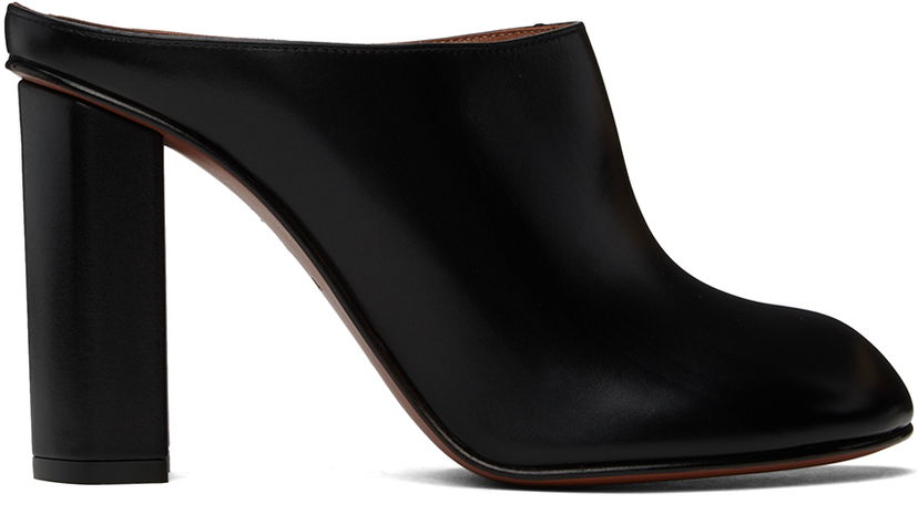 Кросівки та взуття Alaïa Babylon Leather Mules чорний | AA3M085CK122