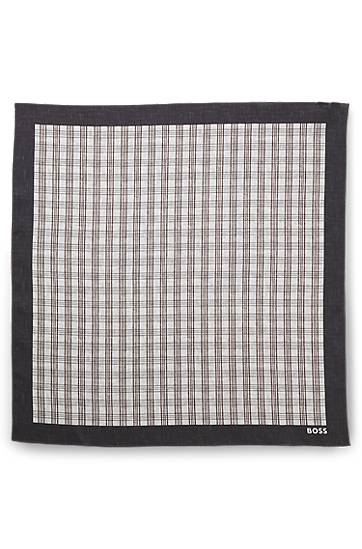 Шарф BOSS Plaid Patterned Bandana with Contrasting Border Різнокольоровий | 50546032, 0