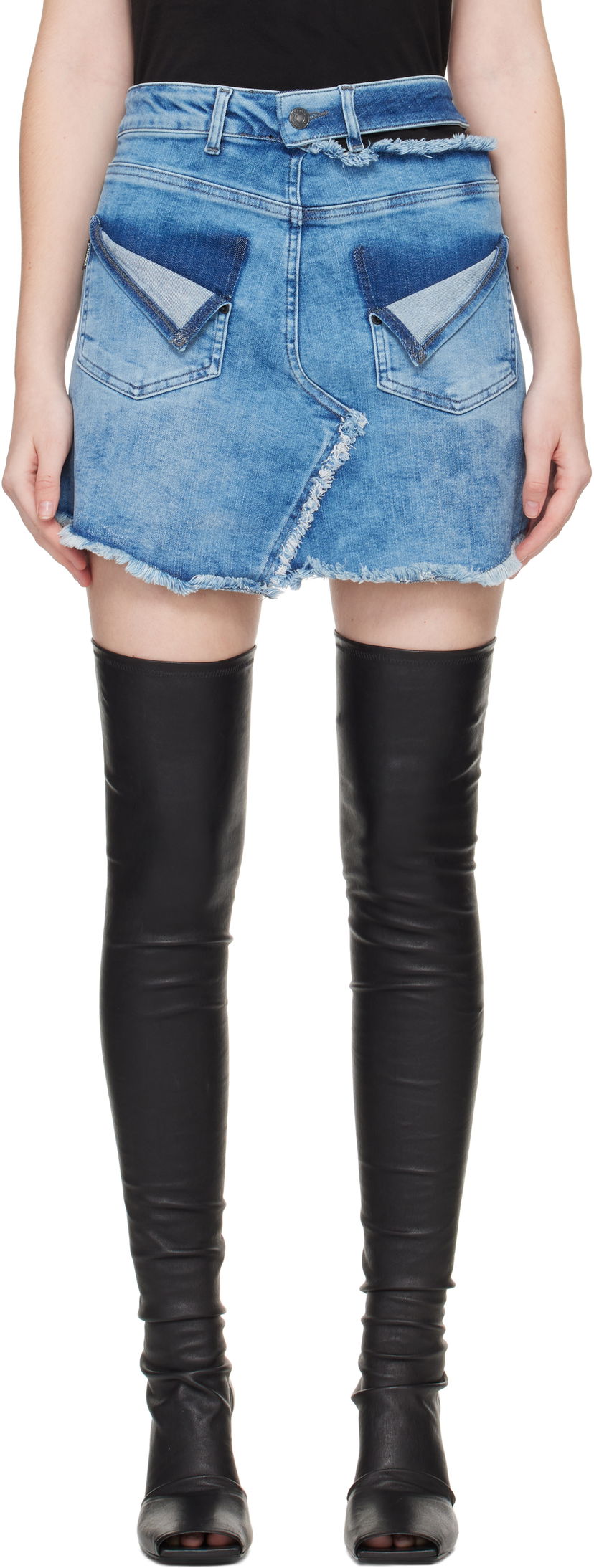 Спідниця Ottolinger Ottolinger Reversed Denim Miniskirt Синій | 117-301117-02