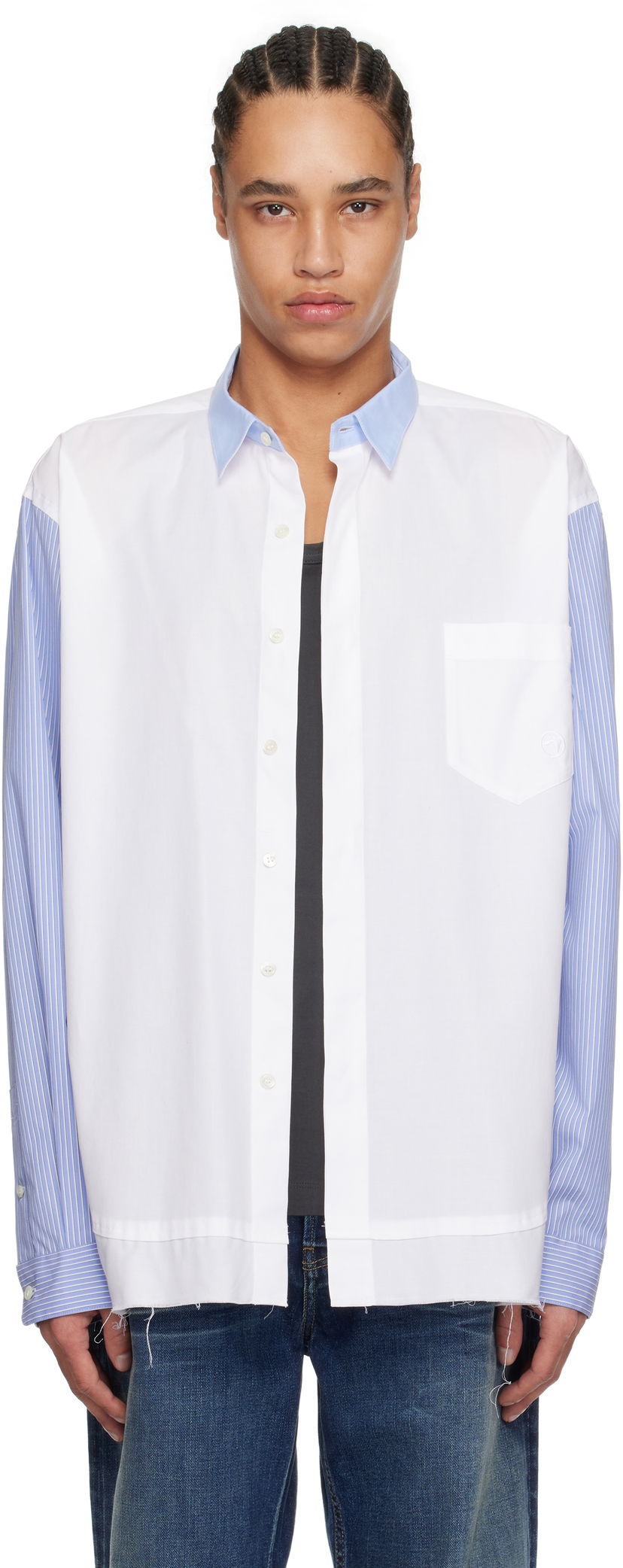 Сорочка Ambush AMBUSH Layered Shirt білий | 12115296