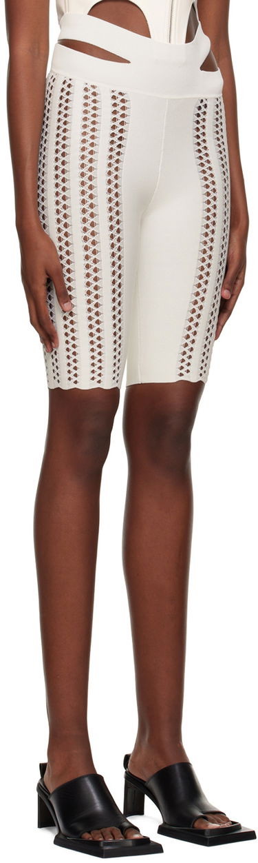 Легінси Dion Lee Column Cutout Knit Shorts білий | A7616P22, 1