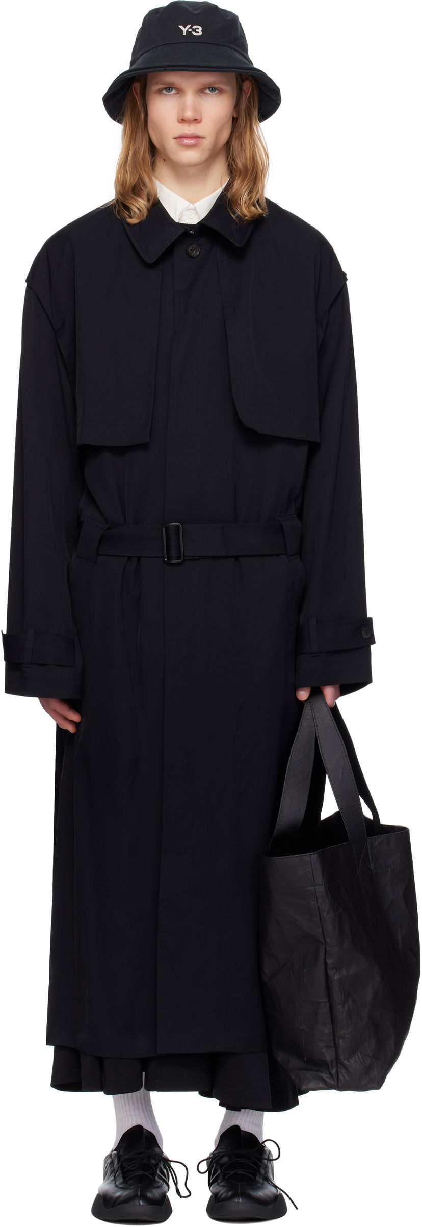 Тренчкот Y-3 Twill Coat by Y-3 чорний | JD1481