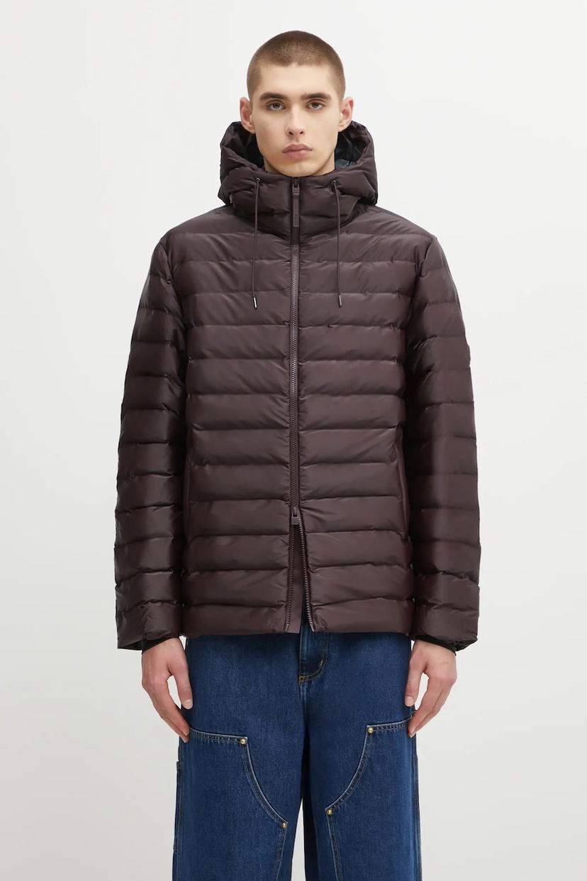 Пуховик Rains Rains Lohja Hooded Puffer Jacket Бордовий | 15810.129