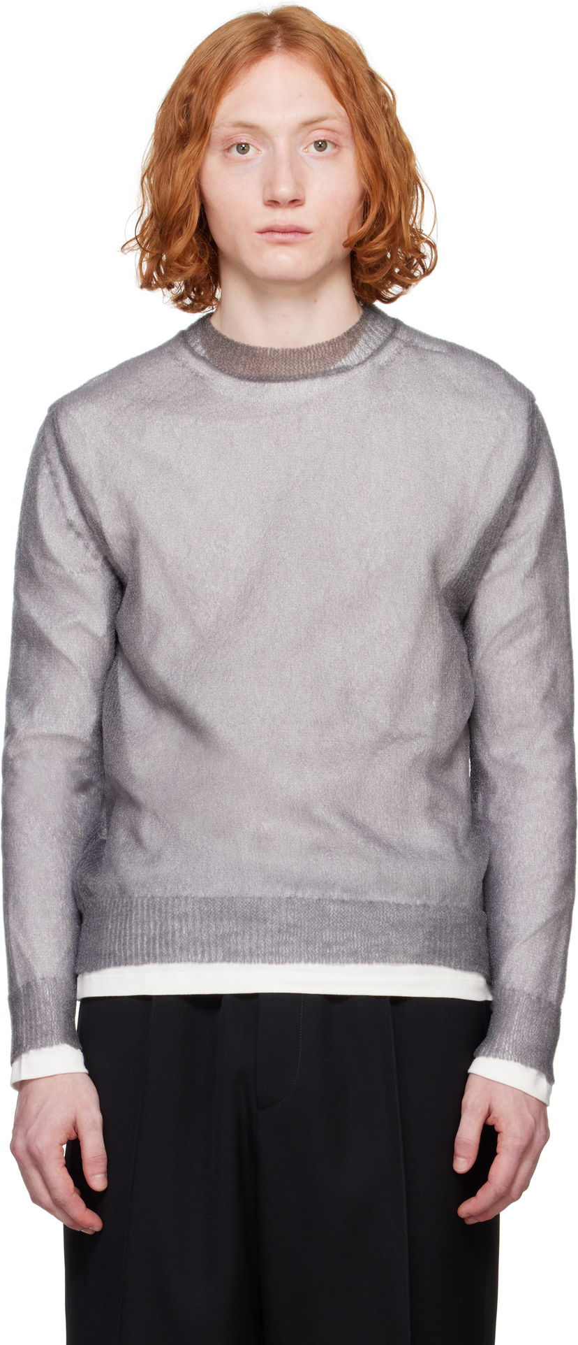 Cветр Jil Sander Jil Sander Layered Sweater Сірий | J22FV0112_JTN376